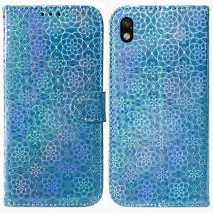 For Sony Xperia Ace III Colorful Magnetic Buckle Leather Phone Case(Blue)