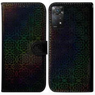 For Xiaomi Redmi Note 11 Pro 5G / 4G Foreign Colorful Magnetic Buckle Leather Phone Case(Black)