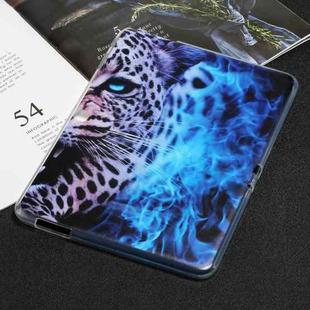 For Samsung Galaxy Tab 4 10.1 Painted TPU Tablet Case(Blue Leopard)