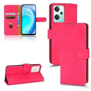 For OnePlus Nord CE 2 Lite 5G Skin Feel Magnetic Flip Leather Phone Case(Rose Red)