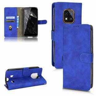 For Oukitel WP18 Skin Feel Magnetic Flip Leather Phone Case(Blue)