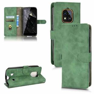 For Oukitel WP18 Skin Feel Magnetic Flip Leather Phone Case(Green)