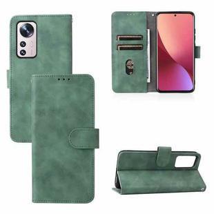 For Xiaomi 12 Lite Skin Feel Magnetic Flip Leather Phone Case(Green)