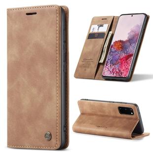 For Galaxy S20 CaseMe Multifunctional Horizontal Flip Leather Case, with Card Slot & Holder & Wallet(Brown)