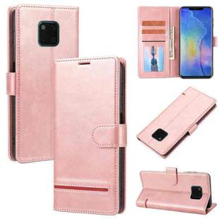 For Huawei Mate 20 Pro Classic Wallet Flip Leather Phone Case(Pink)