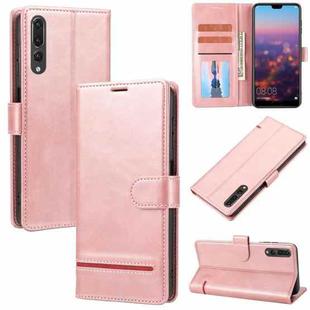 For Huawei P20 Pro Classic Wallet Flip Leather Phone Case(Pink)