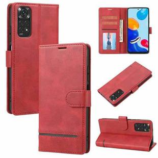 For Xiaomi Redmi Note 11S Classic Wallet Flip Leather Phone Case(Red)