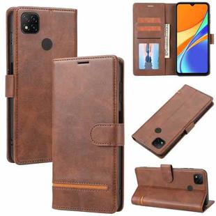For Xiaomi Redmi 9C Classic Wallet Flip Leather Phone Case(Brown)