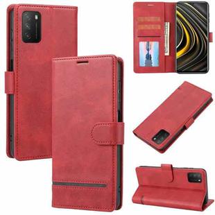 For Xiaomi Redmi 9T / Poco M3 Classic Wallet Flip Leather Phone Case(Red)