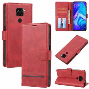For Xiaomi Redmi Note 9 4G Global Classic Wallet Flip Leather Phone Case(Red)