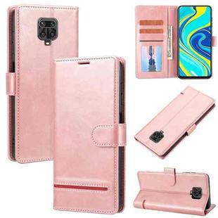 For Xiaomi Redmi Note 9S / 9 Pro Classic Wallet Flip Leather Phone Case(Pink)