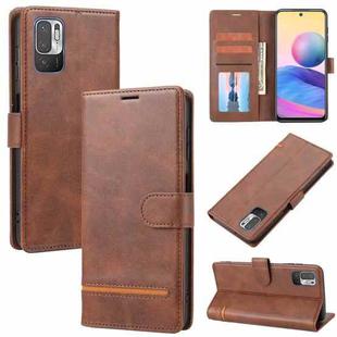 For Xiaomi Redmi Note 10 5G Classic Wallet Flip Leather Phone Case(Brown)