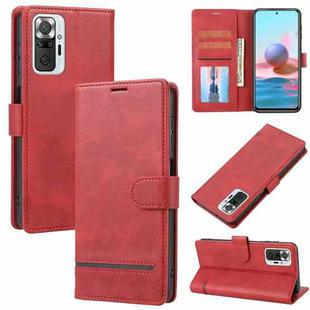 For Xiaomi Redmi Note 10 Pro 4G / 10 Pro Max Classic Wallet Flip Leather Phone Case(Red)
