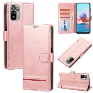 For Xiaomi Redmi Note 10 / 10S Classic Wallet Flip Leather Phone Case(Pink)