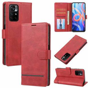 For Xiaomi Redmi Note 11 5G / Poco M4 Pro 5G Classic Wallet Flip Leather Phone Case(Red)