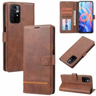 For Xiaomi Redmi Note 11 5G / Poco M4 Pro 5G Classic Wallet Flip Leather Phone Case(Brown)