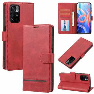 For Xiaomi Redmi Note 11 Pro Classic Wallet Flip Leather Phone Case(Red)