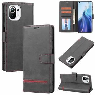 For Xiaomi Mi 11 Lite Classic Wallet Flip Leather Phone Case(Black)