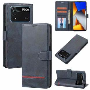 For Xiaomi Poco M4 Pro 4G Classic Wallet Flip Leather Phone Case(Blue)