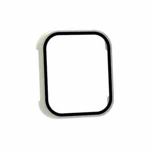 For OPPO Watch 2 46mm PC + Tempered Glass Watch Protective Case(Ivory White)