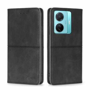 For vivo S15e 5G/T1 Snapdragon 778G Cow Texture Magnetic Horizontal Flip Leather Phone Case(Black)