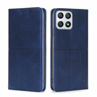 For Honor X30i Cow Texture Magnetic Horizontal Flip Leather Phone Case(Blue)