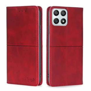 For Honor X30i Cow Texture Magnetic Horizontal Flip Leather Phone Case(Red)