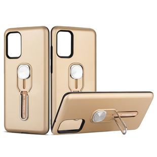 For Galaxy S20+ Shockproof TPU + PC Protective Case with Holder(Gold)