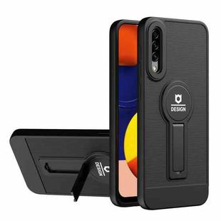For Samsung Galaxy A50 / A30s / A50s Small Tail Holder TPU+PC Phone Case(Black)
