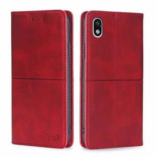 For Sony Xperia ACE III Cow Texture Magnetic Horizontal Flip Leather Phone Case(Red)