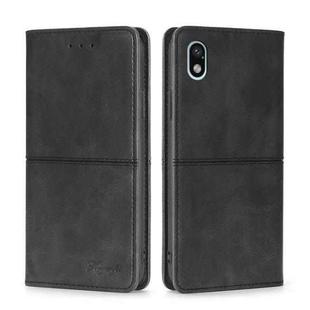 For Sony Xperia ACE III Cow Texture Magnetic Horizontal Flip Leather Phone Case(Black)