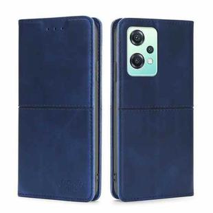 For OnePlus Nord CE 2 Lite 5G Cow Texture Magnetic Horizontal Flip Leather Phone Case(Blue)