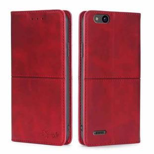 For ZTE Tempo X/Vantage/Z839/N9137 Cow Texture Magnetic Horizontal Flip Leather Phone Case(Red)