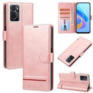 For OPPO A36 4G / A76 4G Classic Wallet Flip Leather Phone Case(Pink)