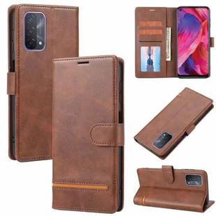 For OPPO A54 5G / A74 5G / A93 5G Classic Wallet Flip Leather Phone Case(Brown)