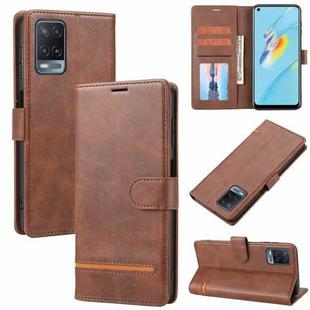 For OPPO A56 5G / A54 4G Classic Wallet Flip Leather Phone Case(Brown)