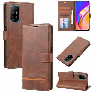 For OPPO A94 5G / A95 5G Classic Wallet Flip Leather Phone Case(Brown)
