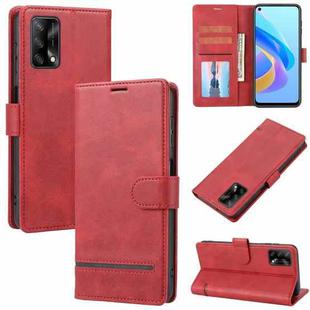 For OPPO A95 4G / A74 4G / F19 Classic Wallet Flip Leather Phone Case(Red)