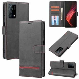 For OPPO K9 Classic Wallet Flip Leather Phone Case(Black)