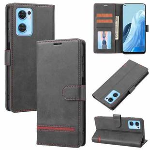 For OPPO Reno7 SE Classic Wallet Flip Leather Phone Case(Black)