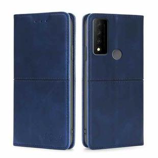 For TCL 30 V 5G/T781S Cow Texture Magnetic Horizontal Flip Leather Phone Case(Blue)