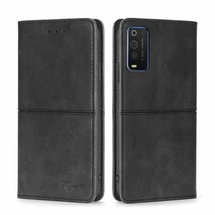 For TCL 205 Cow Texture Magnetic Horizontal Flip Leather Phone Case(Black)