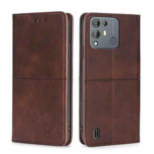 For Blackview A55 Pro Cow Texture Magnetic Horizontal Flip Leather Phone Case(Dark Brown)