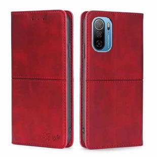 For Ulefone Note 13P Cow Texture Magnetic Horizontal Flip Leather Phone Case(Red)