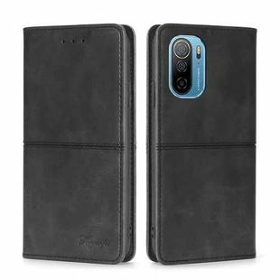 For Ulefone Note 13P Cow Texture Magnetic Horizontal Flip Leather Phone Case(Black)