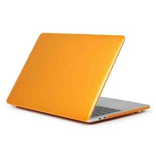Laptop Crystal Style Protective Case For MacBook Pro 13.3 inch 2022(Orange)