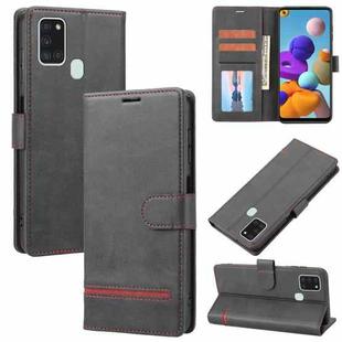 For Samsung Galaxy A21s Classic Wallet Flip Leather Phone Case(Black)