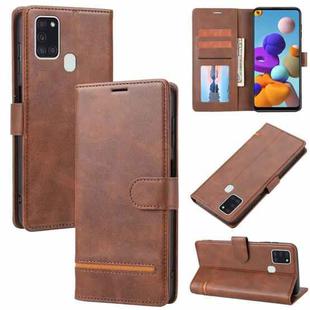 For Samsung Galaxy A21s Classic Wallet Flip Leather Phone Case(Brown)