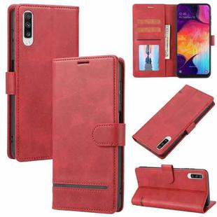 For Samsung Galaxy A50 Classic Wallet Flip Leather Phone Case(Red)
