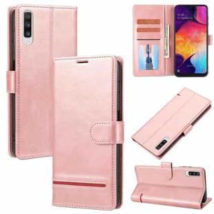 For Samsung Galaxy A50 Classic Wallet Flip Leather Phone Case(Pink)